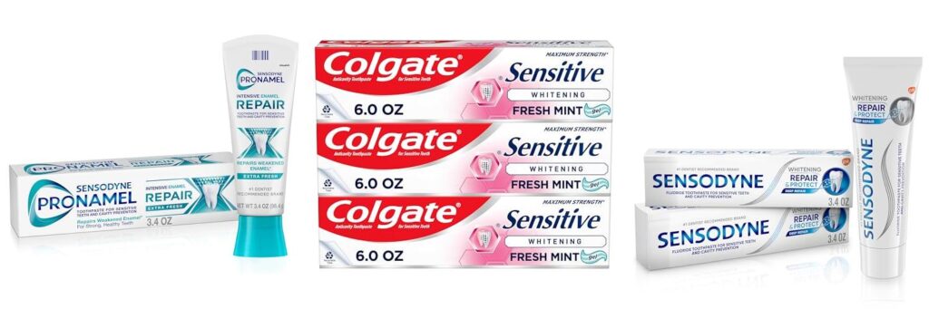 Toothpaste For Sensitive Teeth combined image