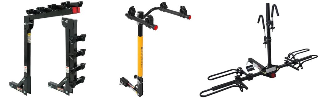 Trailer Hitch Bike Rack combined image