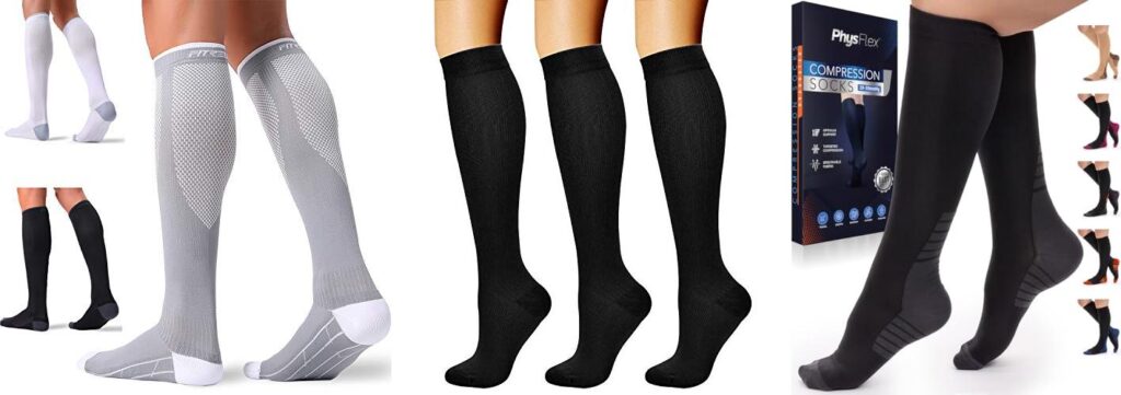 Travel Compression Socks combined image
