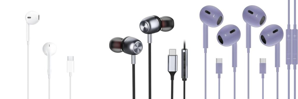 Usb C Earphones combined image
