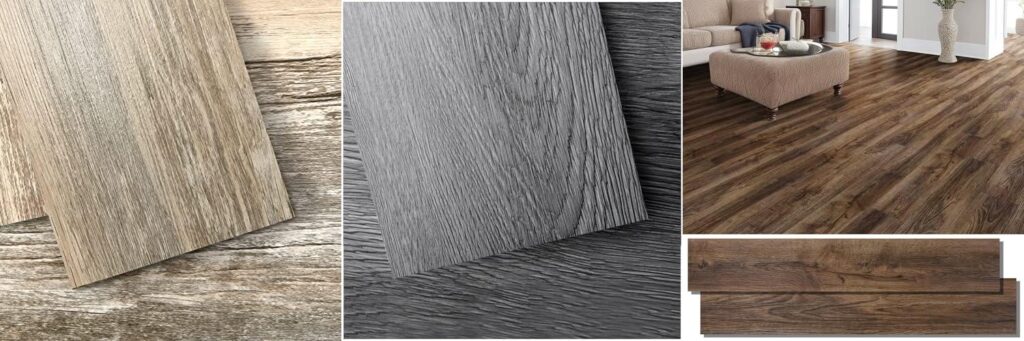 Vinyl Wood Plank Flooring combined image