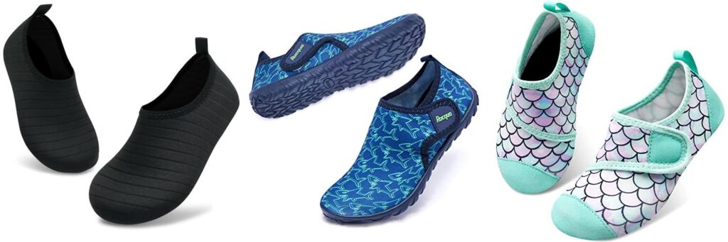 Water Shoes For Kids combined image