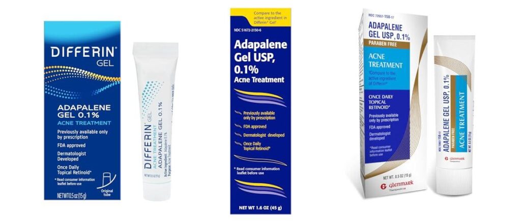 Adapalene Gel combined image