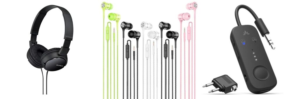 Airline Headphones combined image