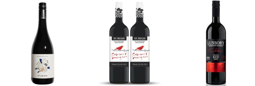 Alcohol Free Red Wine combined image