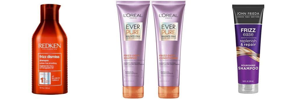 Anti Frizz Hair Shampoo combined image