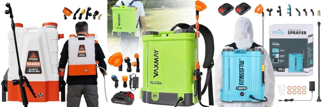 Backpack Sprayer Battery Powered combined image