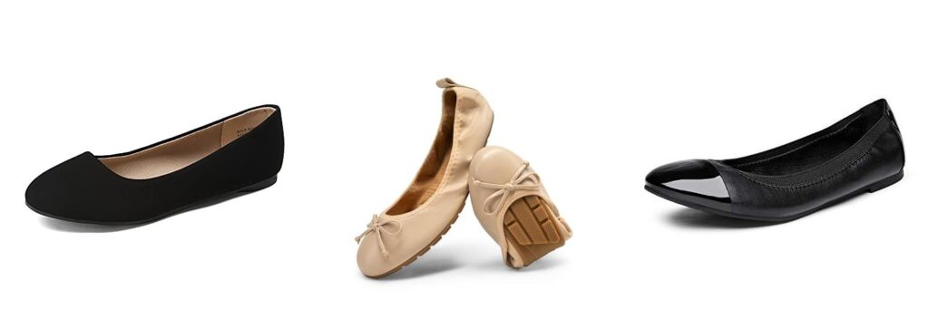 Ballerina Flats For Walking combined image