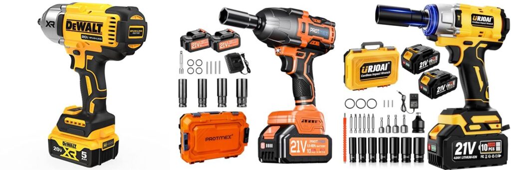 Top 5 Battery Impact Wrenches: Your Pro Buying Guide 2 Battery Operated Impact Wrench combined image
