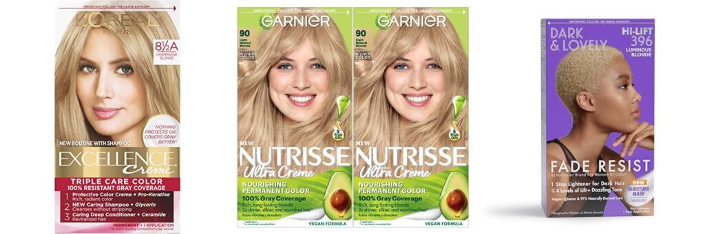 Blonde Box Dye combined image