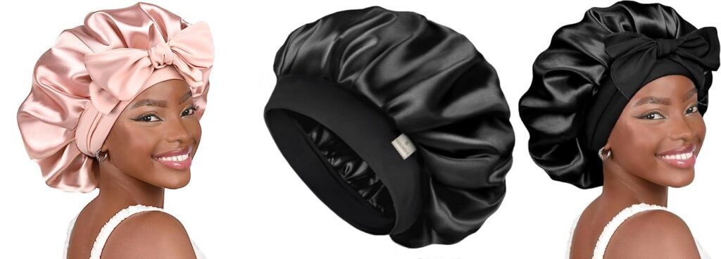 Bonnet For Curly Hair combined image