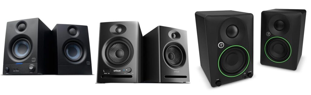 Budget Studio Monitor Speakers combined image