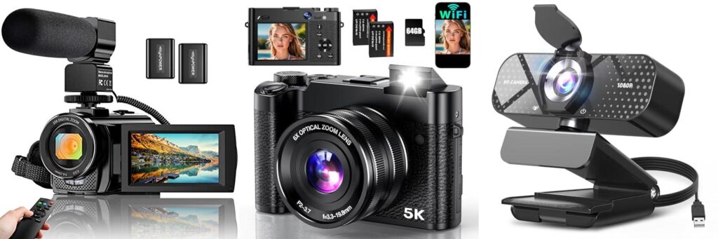 Cameras For Podcasting combined image