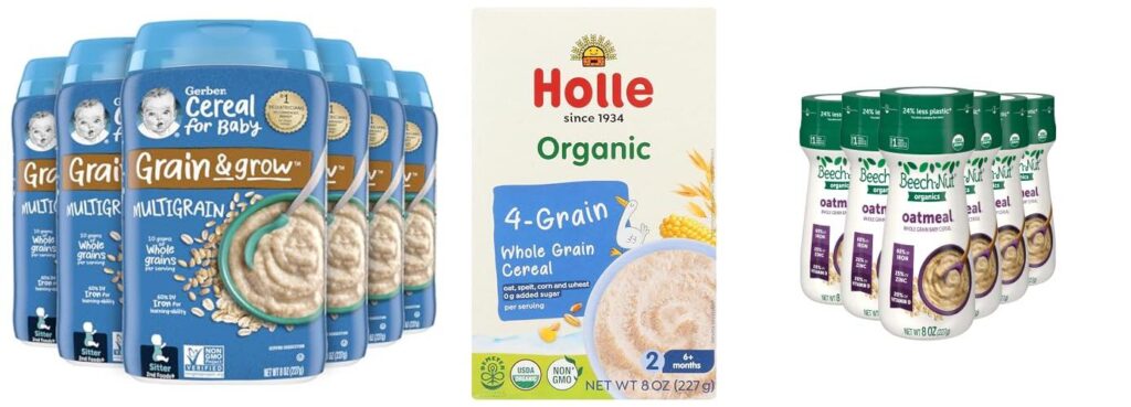 Cereal For Babies combined image