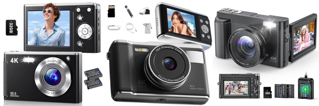 Cheap Camera For Youtube combined image