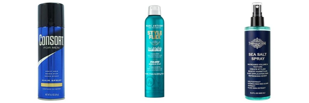 Cheap Hairspray For Men combined image