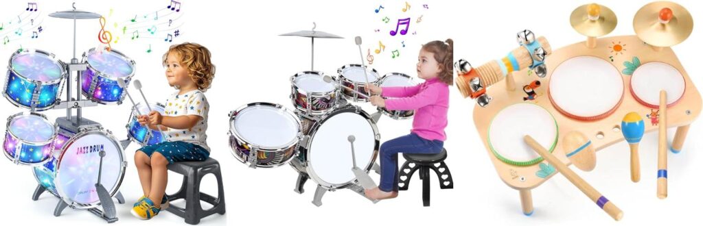 ChildrenS Drum Set combined image