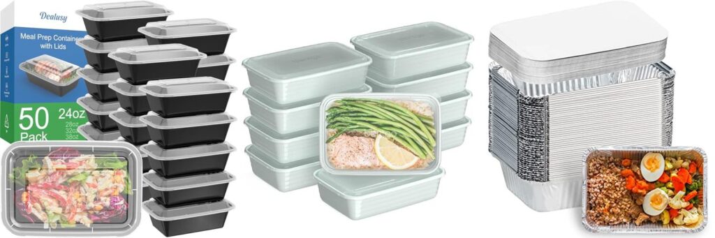 Containers For Freezer Meals combined image