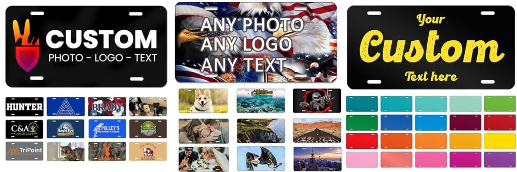 Custom Car Plates combined image