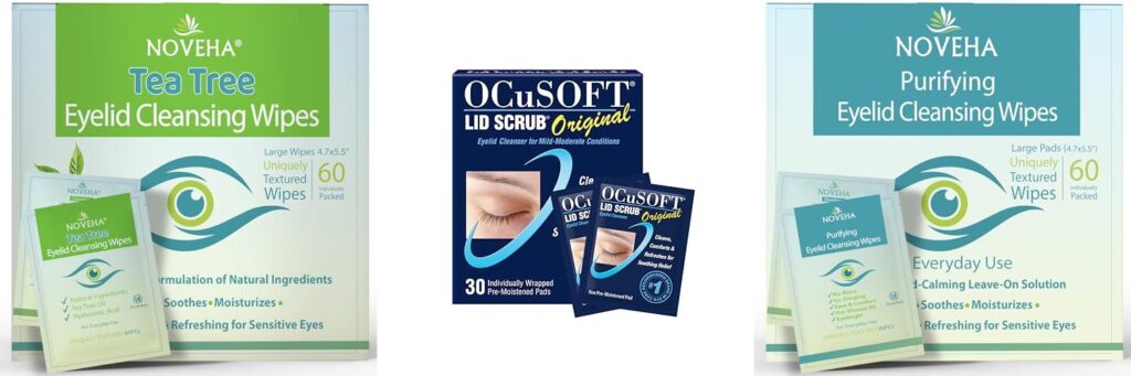 Eyelid Wipes For Blepharitis combined image