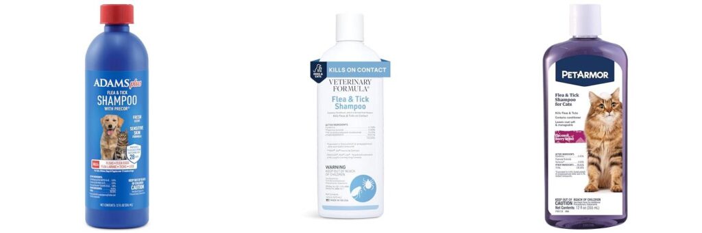 Flea Shampoo Cats combined image