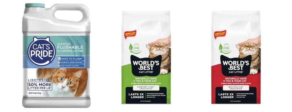 Flushable Cat Litter combined image