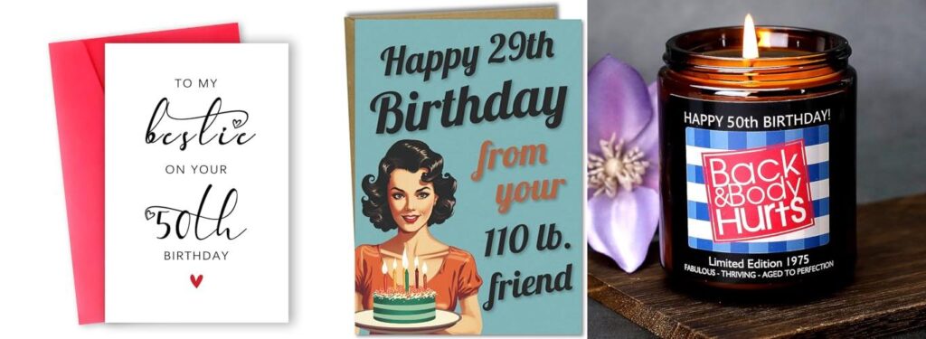 Friend 50Th Birthday Gift combined image