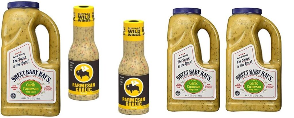 Garlic Parmesan Wing Sauce combined image