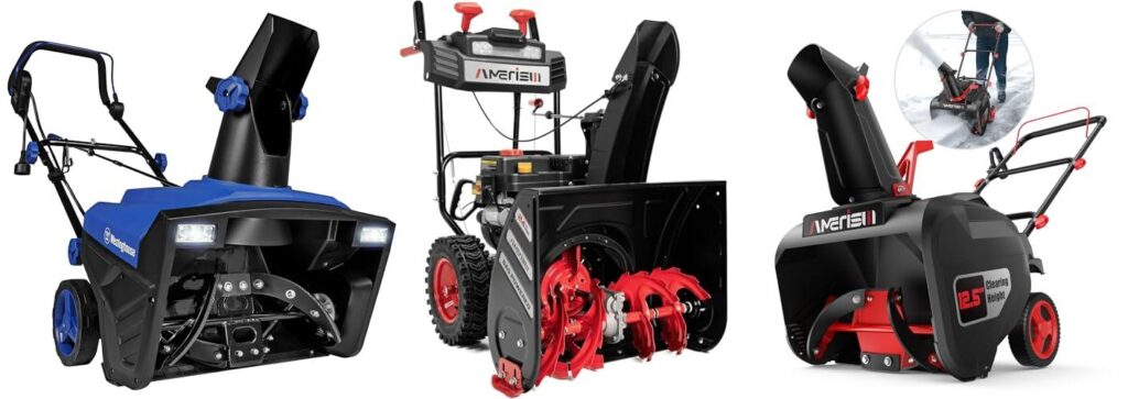 Gas Snow Thrower combined image