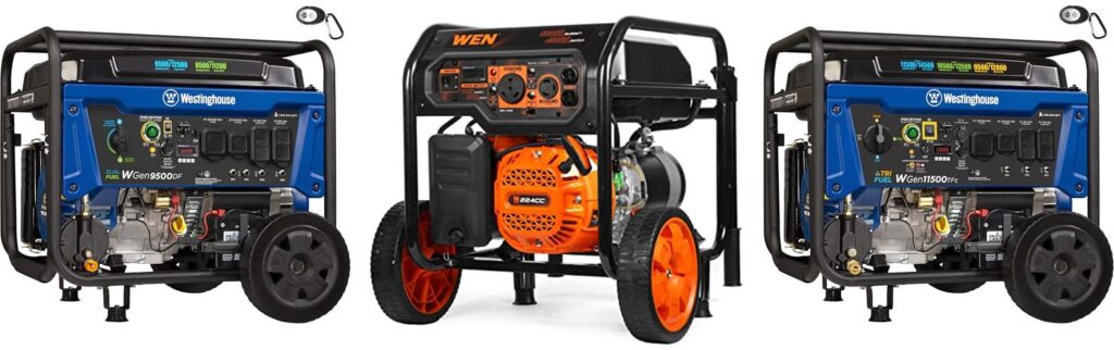 Gasoline Generator combined image
