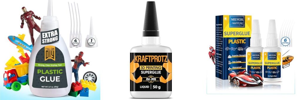 Glue For 3D Prints combined image