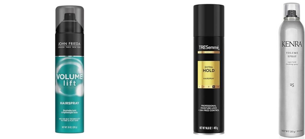 Hairspray For Thin Hair combined image