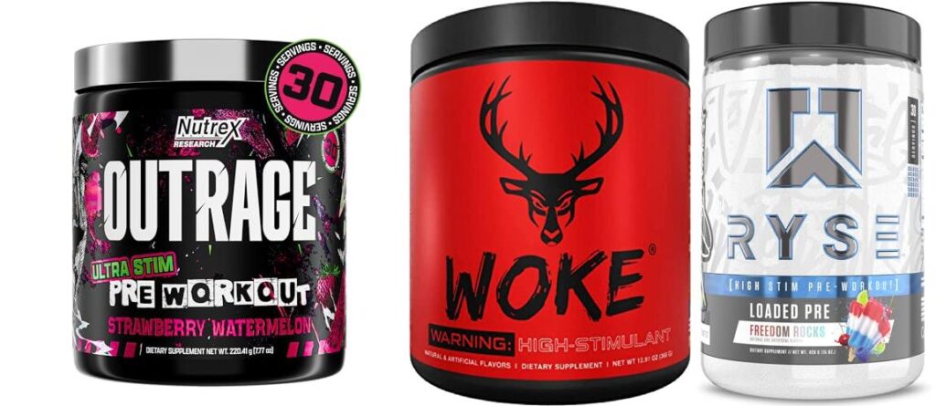 High Stim Pre Workout combined image