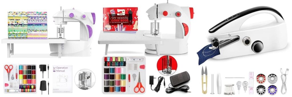 Inexpensive Beginner Sewing Machine combined image