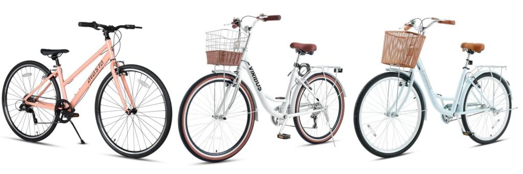 Ladies Hybrid Bicycle combined image