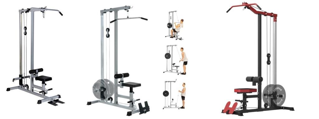 Lat Pulldown Machine combined image