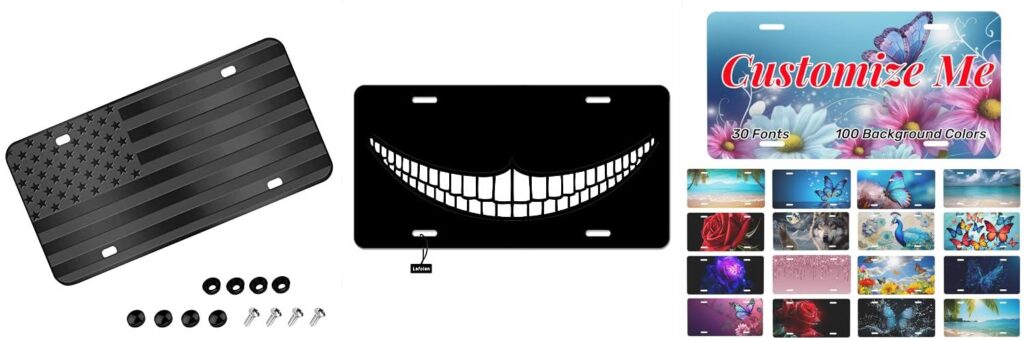 License Plate Designs combined image