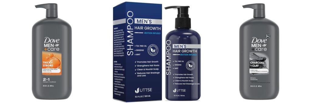 Male Hair Shampoo combined image