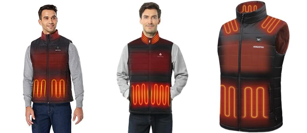 MenS Heated Vest combined image