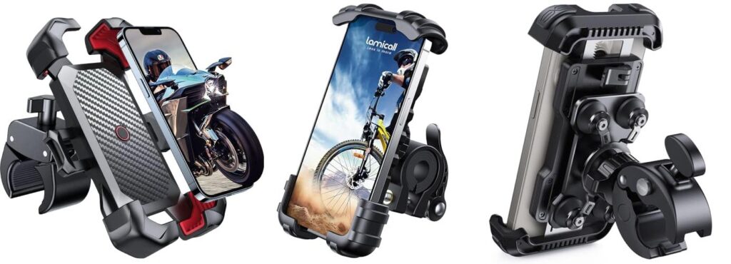 Motorcycle Phone Holders combined image