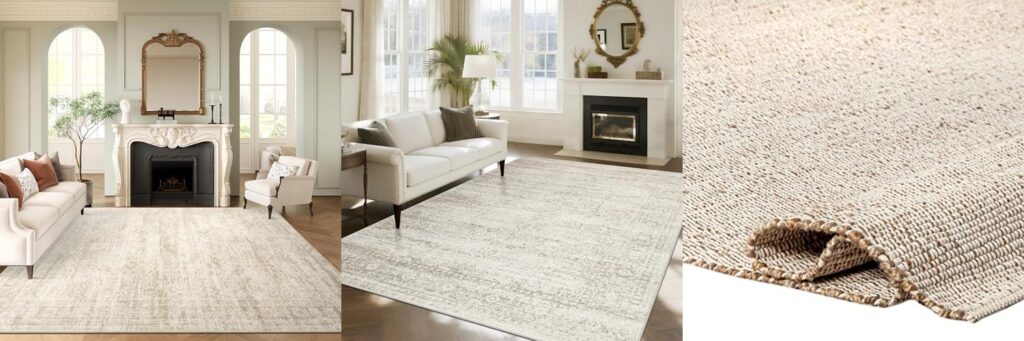 Neutral Rugs combined image