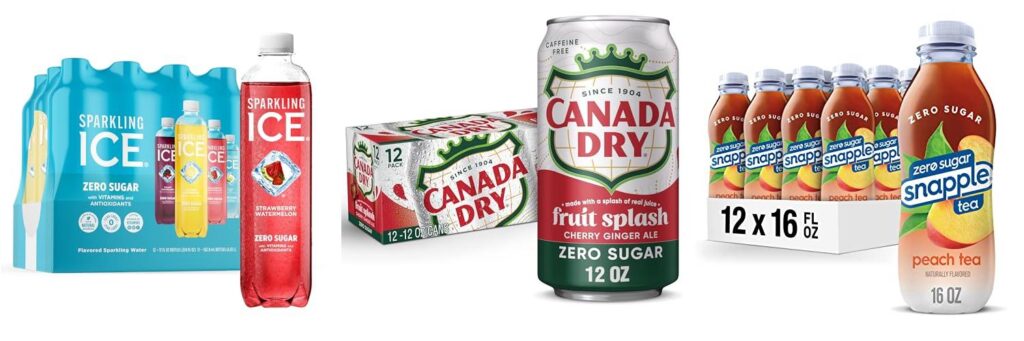 No Sugar Drinks combined image