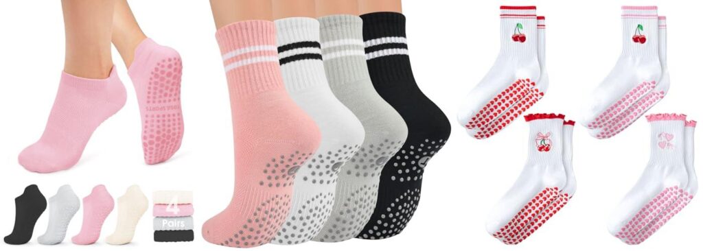 Pilates Grip Socks combined image