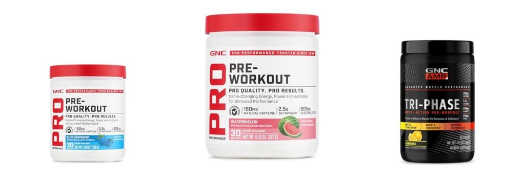 Pre Workout In Gnc combined image