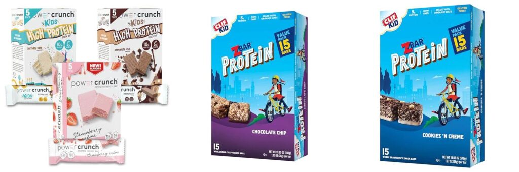 Protein Bars For Kids combined image