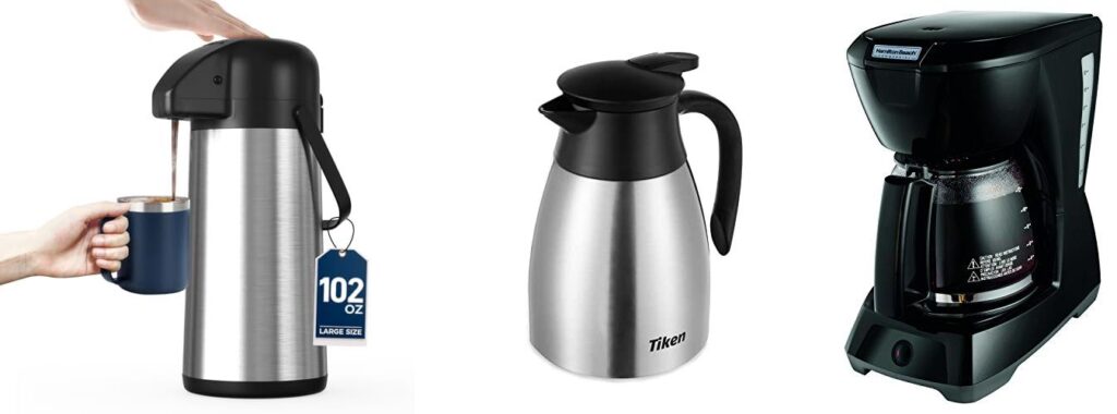 Rated Coffee Carafes combined image