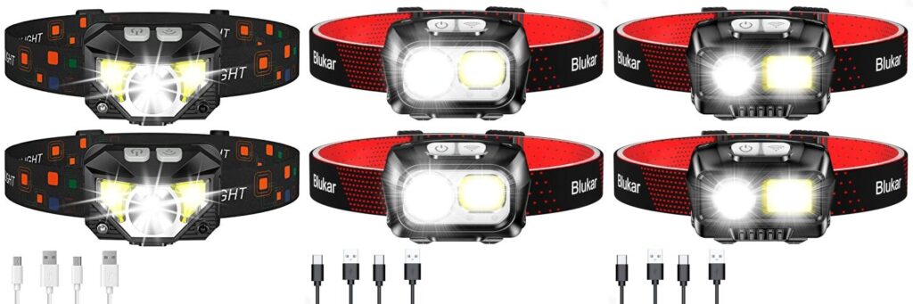 Rechargeable Headlamps combined image