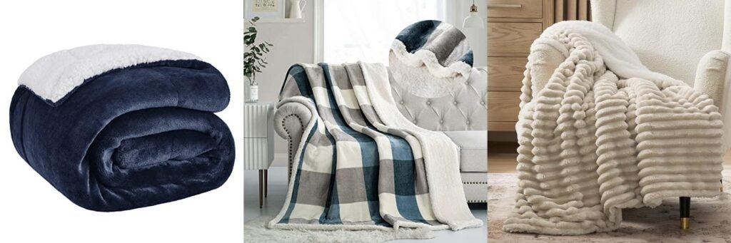 Best Sherpa Blanket - Top 5 Picks & Review 2 Sherpa Blanket combined image