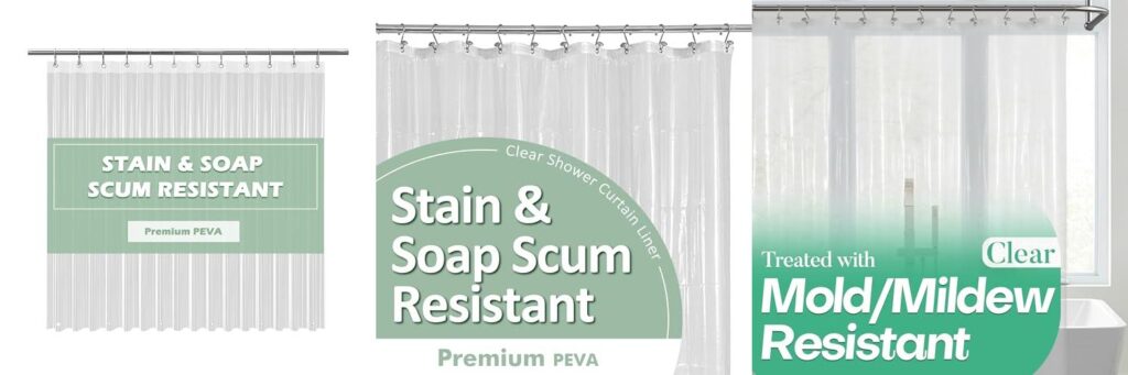 Shower Curtain Liners combined image