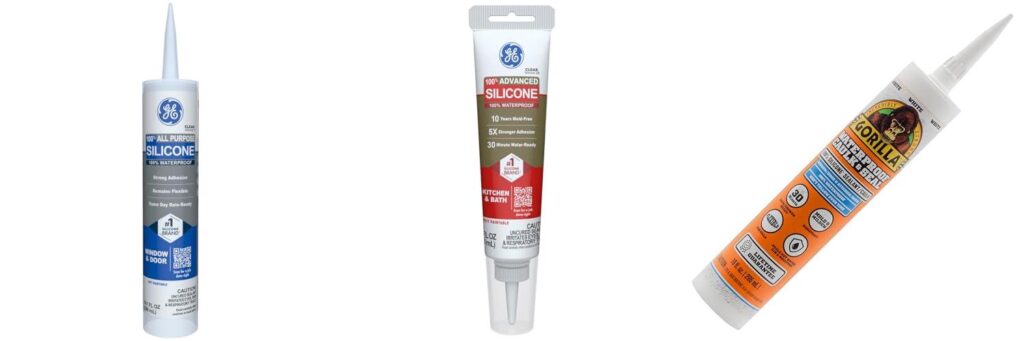 Silicone Caulk combined image